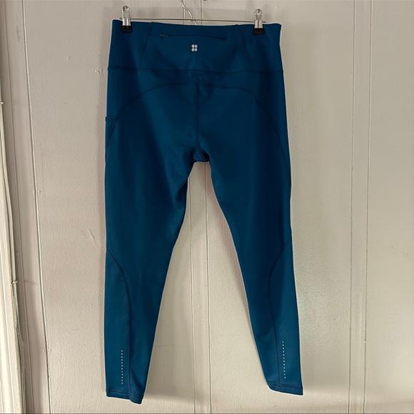 Sweaty Betty Therma Boost Full Length Leggings Deep Blue Size 12 - Picture 3 of 8